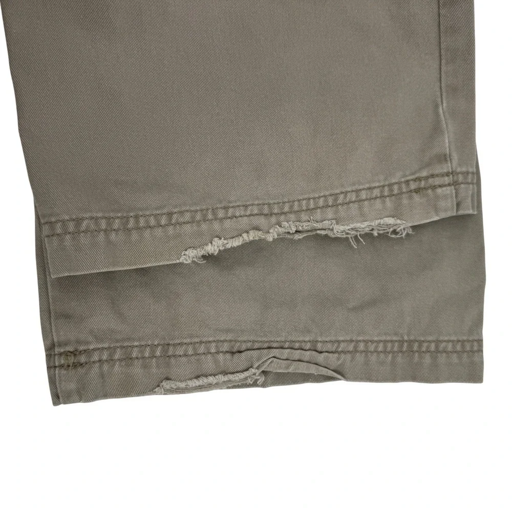 Wrangler Mens Khaki Tan Straight Leg Cargo Pant Cotton Workwear Utility Tactical